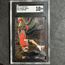 1996-97 Fleer Metal Shredders Michael Jordan SGC 10 Gem Mint Chicago Bulls HOF