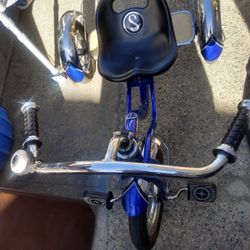 Schwinn Roadster Tricycle Vintage Blue Ride On Toy for Kids 2 to 4 Years Old