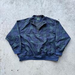 Vintage Eddie Bauer Golf 1/4 Zip Pullover Windbreaker Jacket 