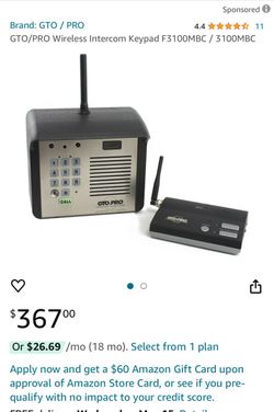 Wireless intercom