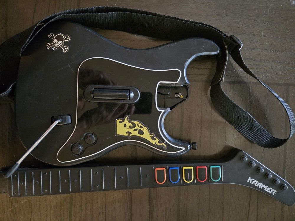 Guitar Hero Kramer Striker RedOctane Wireless Controller No Dongle