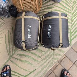 Atarashi Camping Sleeping Bag- 4 Seasons for Adults, Light, Warm, Extra-Large with Compression Sack- Great for Hiking, Backpacking & Outdoor Adventure