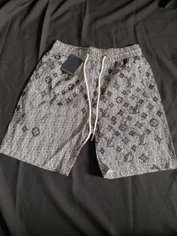 Black/White Monogram Shorts