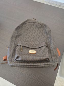 Michael Kors Brown Monogram Backpack