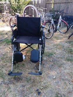 Folding Medline Guardian Wheelchair with Footrests