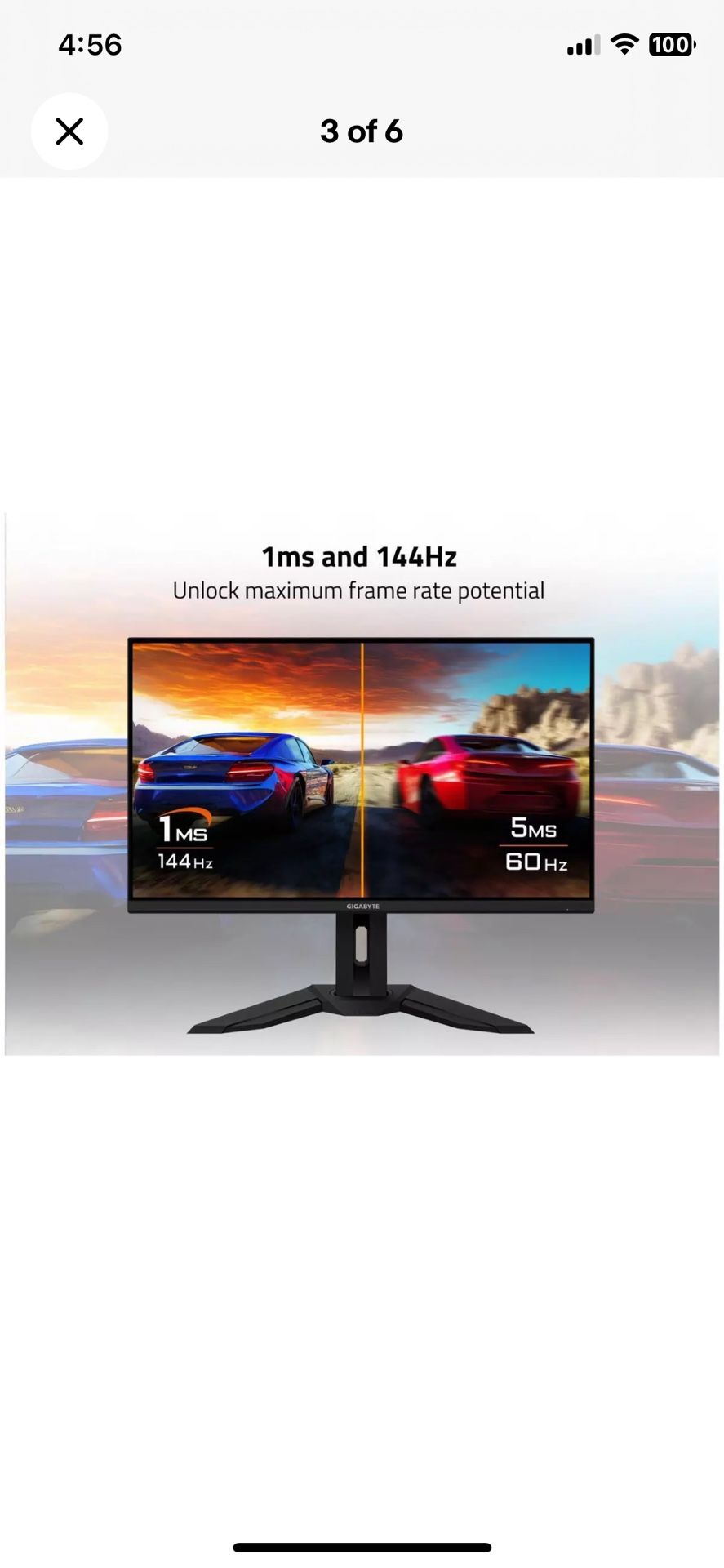 GIGABYTE M28U 28" 3840 x 2160 4K 144Hz Adaptive Sync Compatible