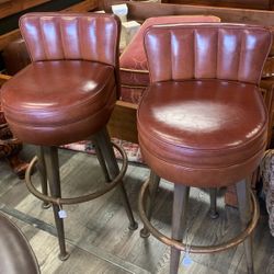 Reddish Bar Height Stools Each