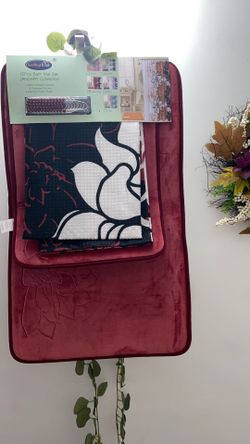 15 Pcs Bath Set -burgundy Color/Juego De Baño Con 15 Piezas Y Color Ginda