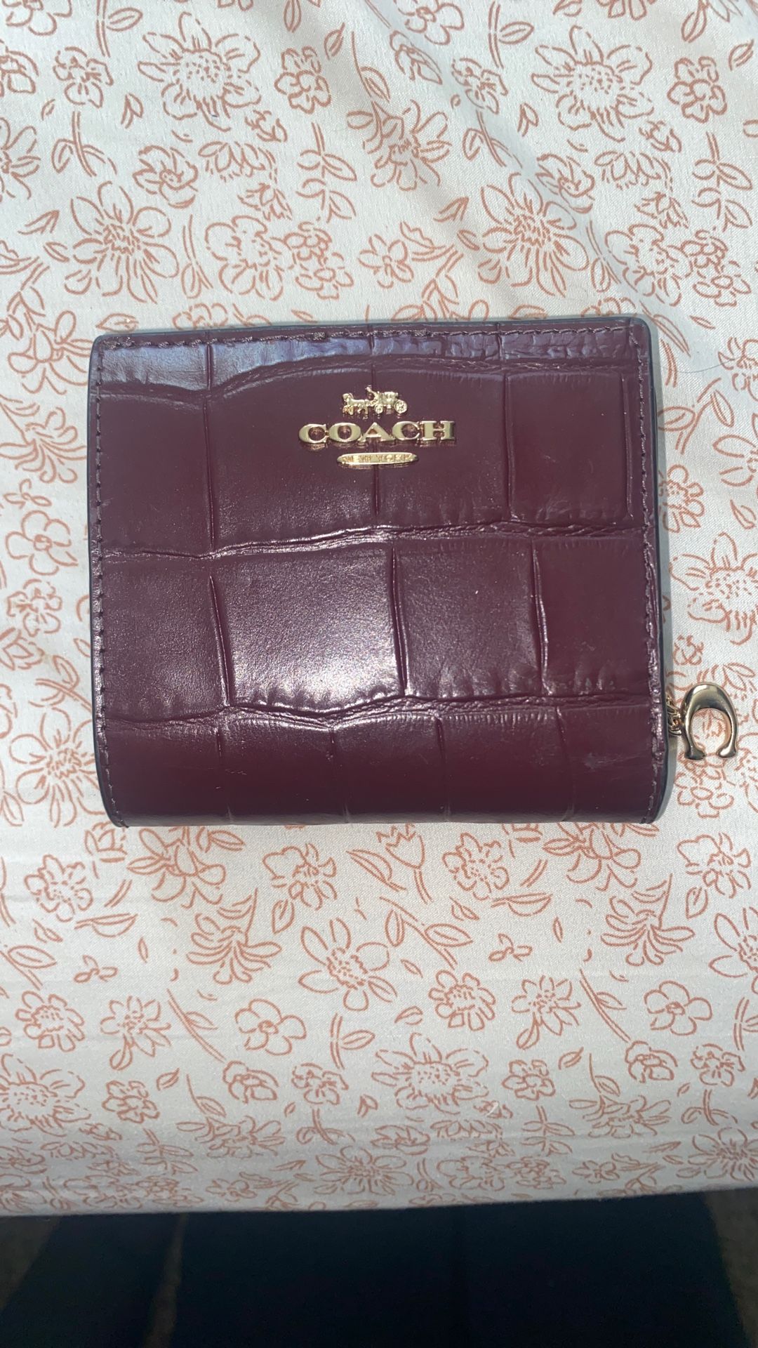 Maroon Coach Wallet