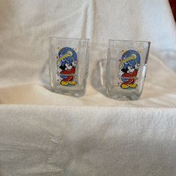Disney Drinking Glasses (2) The Sorcerer’s Apprentice 