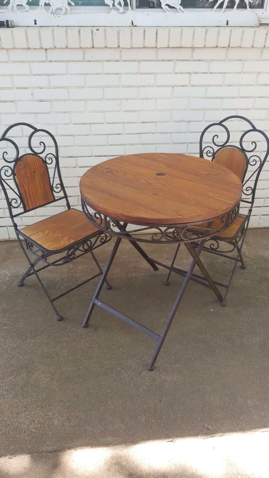 Dining table/ folding cafe table&2 chairs