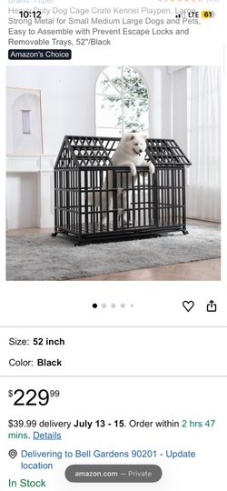 Large dog cage