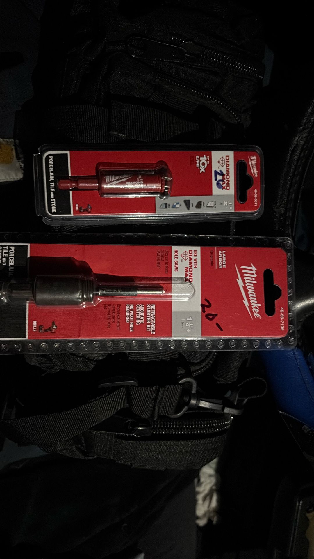 Milwaukee 3/8 Arbor and Diamond 1/2  In Drill But