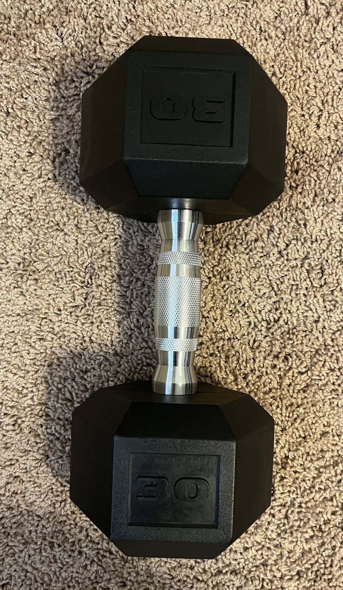 30 Lb CAP Barbell Coated Hex Dumbbell