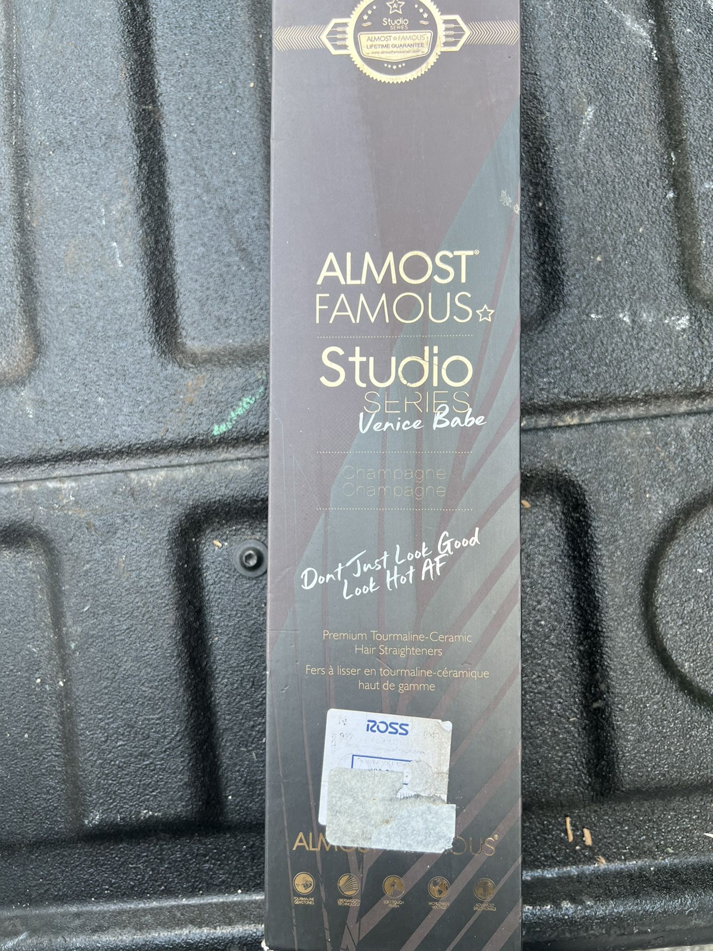 Almost Famous Studio Series, Tourmaline Ceramic Champagne Straightener, Venice Babe