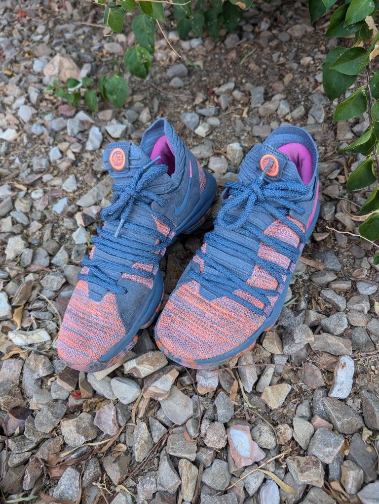 Nike KD 10 All StarMens Size 9 W 10.5 Ocean Fog/Fuchsia  display picture 1