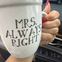 Mrs Alway Right Coffee Mug Cup