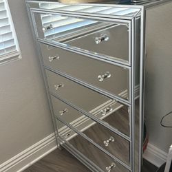 Mirrored Tall Dresser