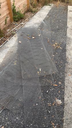 Stack of New Galvanized Wire Mesh