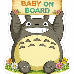 Vinyl Totoro on board stickers