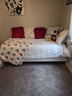 Twin bed and frame mickey mouse decor