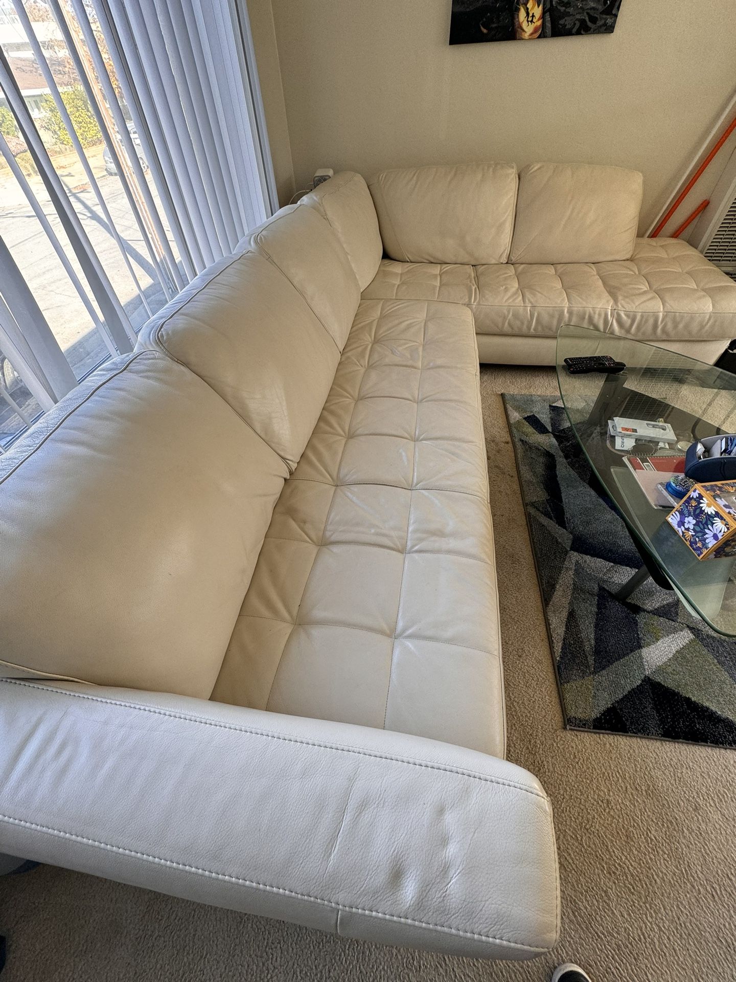 Leather Sectional Couch 