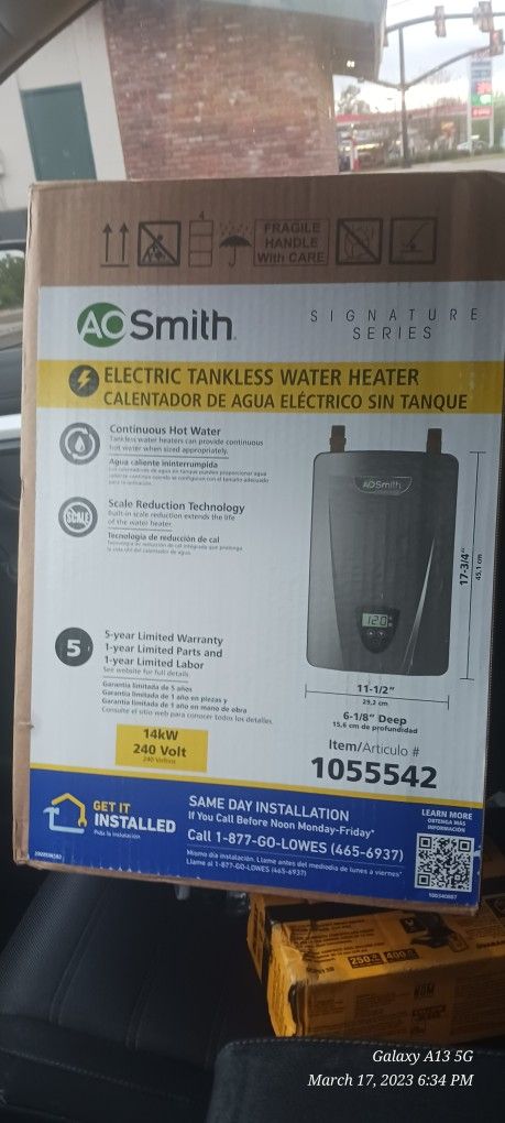 Smith Electric Tankless Water Heater