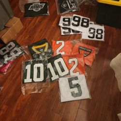 NFL JERSEYS RAIDERS 49NERS BRONCOS  NY JETS SURTAIN 2 LOVE WILSON BRADY