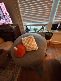 CordaRoy’s Convertible Bean Bag Chair + Matching Ottoman (Queen)