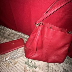 Coach Handbag+Wallet Set