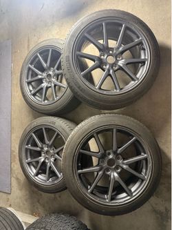 18 inch Tesla rims/tires