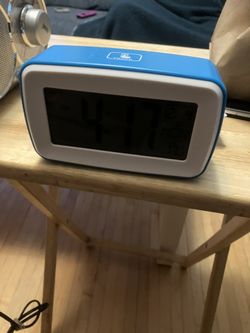 Blue/white Battery Clock