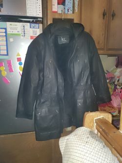 KC Collections 3x Hooded Leather Jacket