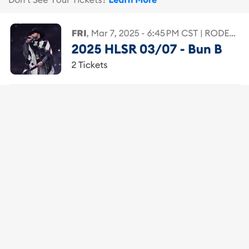 Bun B Rodeo Tickets 