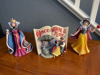 Set of 3 - Snow White Decorative Figurines