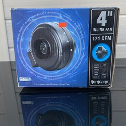 Hurricane 4 Inch Inline Fan 