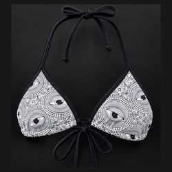 Midnight Ballerina Eye Print Skater Skirt Set NWT OS