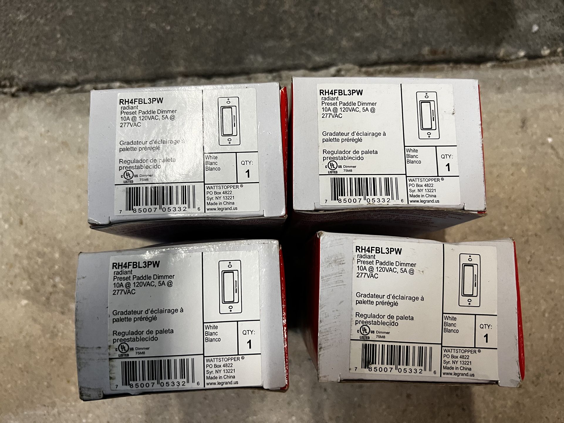 Dimmers 120/277 Legrand Radiant New