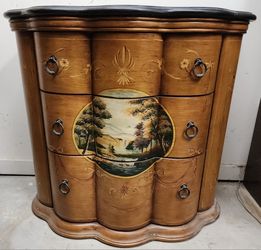 Hand Painted Marble Bathroom Vanity