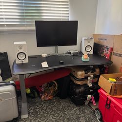WorkPro Electric Adjustable Standing Desk + Wireless Charging