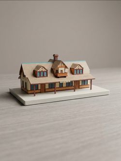 Fond Du Lac Train Station Miniature Model