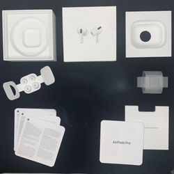 apple airpods pro 1st Gen empty box + eartips
