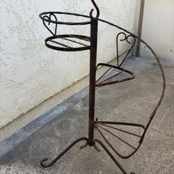 Wrought iron plant stand