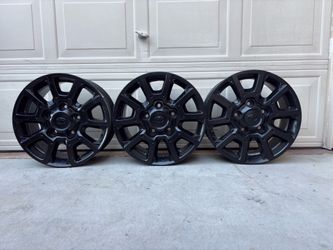 Toyota Tundra OEM 18” Wheels Powder Coated Black - Set of 3