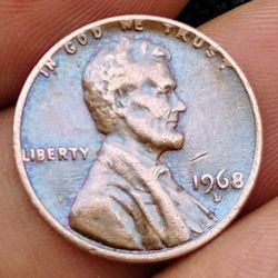 1968 D Penny