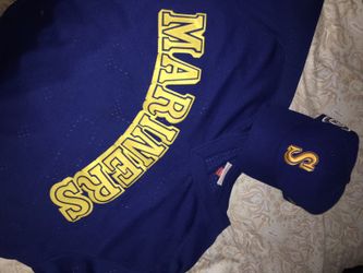 Ken Griffey Jr throwback jersey with matching hat (SZ) L