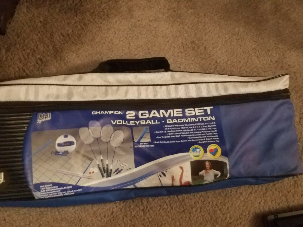 Volleyball Badminton Set with extra rackets