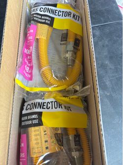 6 - Everbilt 1/2” x 1/2” x48” gas connectors