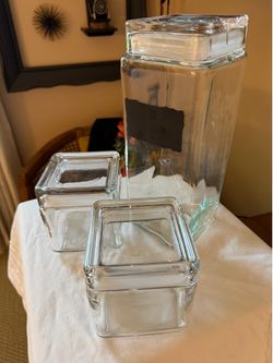 Glass Storage Containers - Set of 3