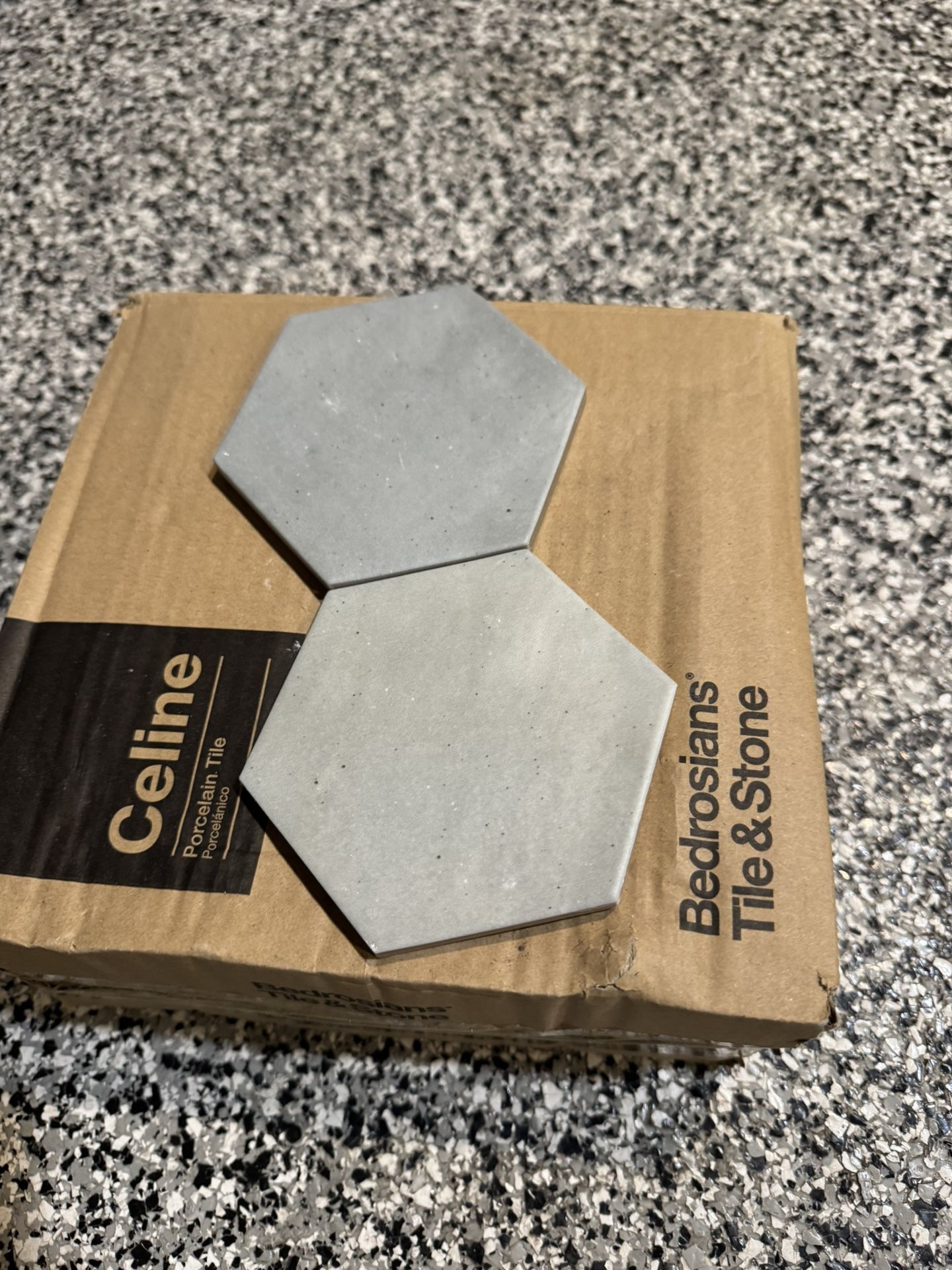 Bedrosian Hexagon 4 1/2 X 4 Blue Matte Porcelain Tiles